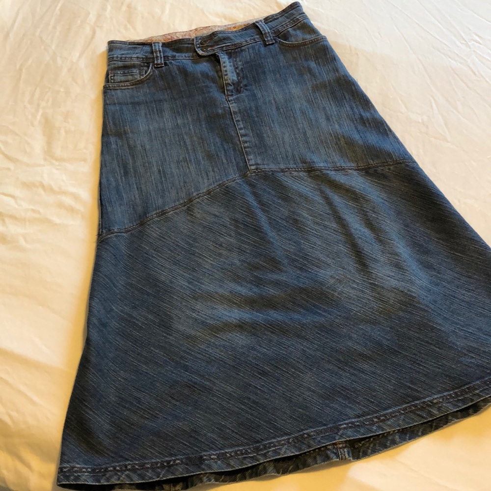 A-line Modest Jean skirt